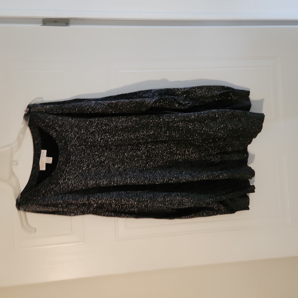 Michael Kors Sparkle Knit Cold-Shoulder Sweater - Black/gold